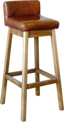 Σκαμπώ με δέρμα