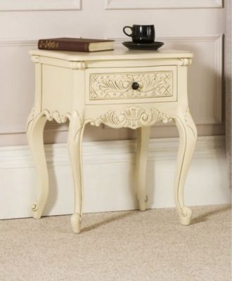 Μπορντώ κομοδίνο με 1 συρτάρι